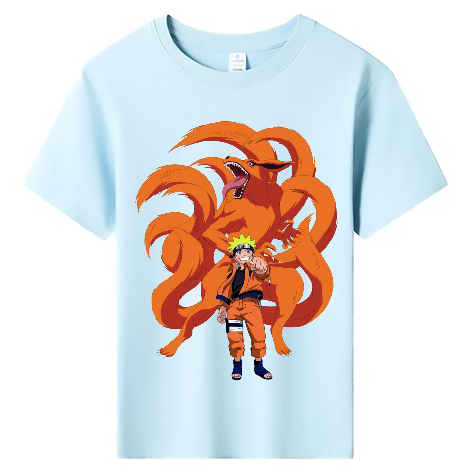 （画像用） NARUTO -ナルト- うずまき ナルト Uzumaki Naruto 綿100％キッズTシャツ（フロントプリント）